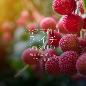 ★2025年期間限定【台湾産玉荷包ライチ】約3.0kg　※NT$200 OFF ※クール便送料込み