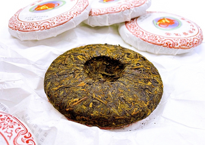 【大山茶芸】プーアル痩健美茶 餅茶 （円盤型小、直径約10cm）