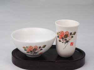 茶杯.聞香杯セット（茶托付き）