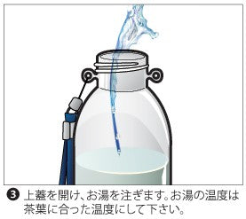 【大山茶芸】茶こし付き携帯ボトル